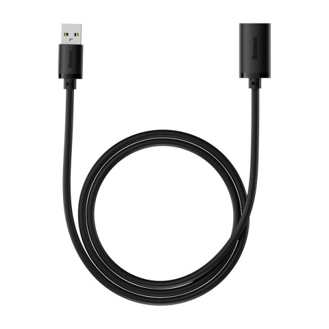 Przedłużacz kabla przewodu USB 2.0 1.5m czarny Przedłużacz kabla przewodu USB 2.0 1.5m czarny