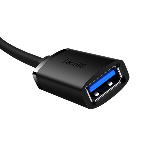 Przedłużacz kabla przewodu USB 2.0 1.5m czarny Przedłużacz kabla przewodu USB 2.0 1.5m czarny