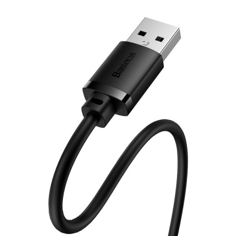 Przedłużacz kabla przewodu USB 2.0 1.5m czarny Przedłużacz kabla przewodu USB 2.0 1.5m czarny