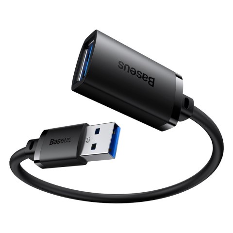 Przedłużacz kabla przewodu USB 2.0 1.5m czarny Przedłużacz kabla przewodu USB 2.0 1.5m czarny