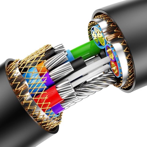 Przedłużacz kabla przewodu USB 2.0 1.5m czarny Przedłużacz kabla przewodu USB 2.0 1.5m czarny
