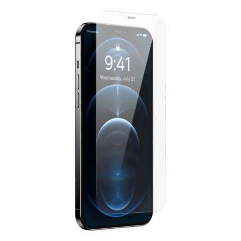 Szkło hartowane do iPhone 12 Pro Max z osłoną na głośnik 0.4mm ZESTAW Szkło hartowane do iPhone 12 Pro Max z osłoną na głośnik 0.4mm ZESTAW