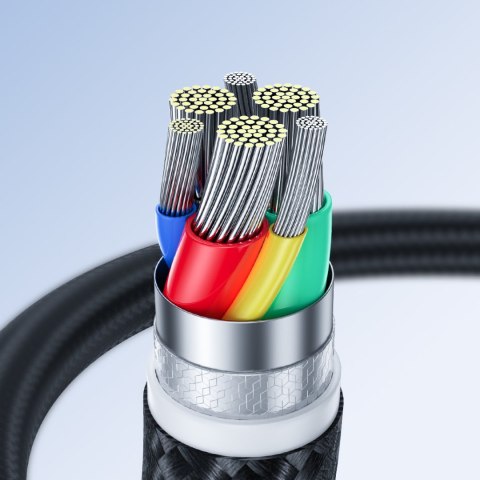 Wytrzymały kabel do iPhone Surpass Series USB-C - Lightning 20W 0.25m czarny Wytrzymały kabel do iPhone Surpass Series USB-C - Lightning 20W 0.25m czarny