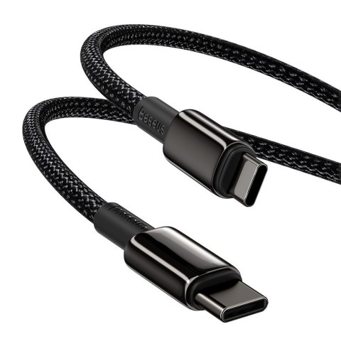 Kabel przewód USB-C szybkie ładowanie Power Delivery PD QC 100W 5A 1m czarny Kabel przewód USB-C szybkie ładowanie Power Delivery PD QC 100W 5A 1m czarny