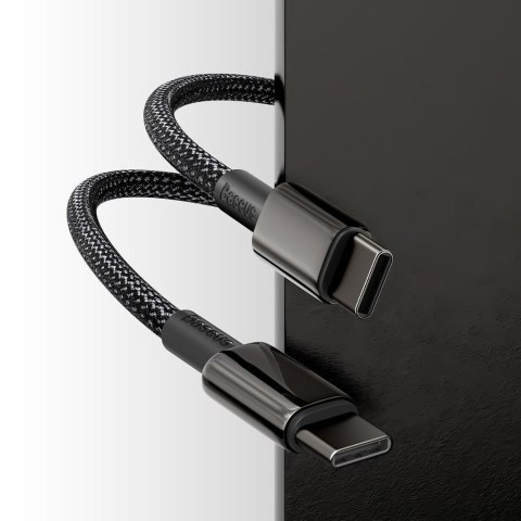 Kabel przewód USB-C szybkie ładowanie Power Delivery PD QC 100W 5A 1m czarny Kabel przewód USB-C szybkie ładowanie Power Delivery PD QC 100W 5A 1m czarny