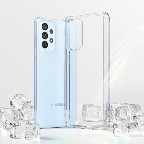Etui pokrowiec z żelową ramką Galaxy A73 Fusion przezroczysty Etui pokrowiec z żelową ramką Galaxy A73 Fusion przezroczysty