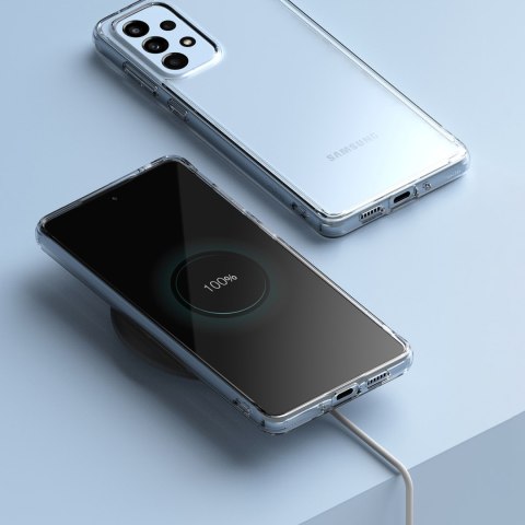 Etui pokrowiec z żelową ramką Galaxy A73 Fusion przezroczysty Etui pokrowiec z żelową ramką Galaxy A73 Fusion przezroczysty