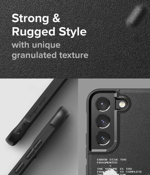 Wytrzymałe etui pokrowiec Galaxy S22+ Onyx Design X czarny Wytrzymałe etui pokrowiec Galaxy S22+ Onyx Design X czarny