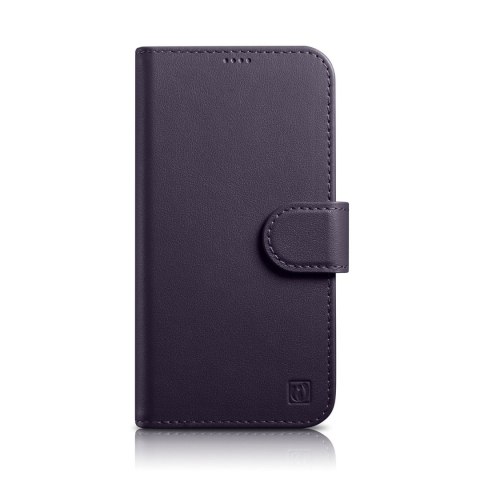 2w1 etui skórzany pokrowiec z klapką iPhone 14 Pro Anti-RFID Wallet Case ciemnofioletowy 2w1 etui skórzany pokrowiec z klapką iPhone 14 Pro Anti-RFID Wallet Case ciemnofioletowy