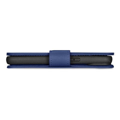 2w1 etui skórzany pokrowiec z klapką iPhone 14 Pro Anti-RFID Wallet Case niebieski 2w1 etui skórzany pokrowiec z klapką iPhone 14 Pro Anti-RFID Wallet Case niebieski