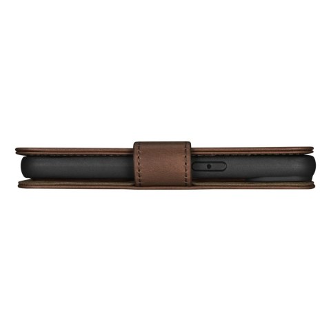 2w1 etui skórzany pokrowiec z klapką iPhone 14 Pro Max Anti-RFID Oil Wax Wallet Case ciemno-brązowy 2w1 etui skórzany pokrowiec z klapką iPhone 14 Pro Max Anti-RFID Oil Wax Wallet Case ciemno-brązowy