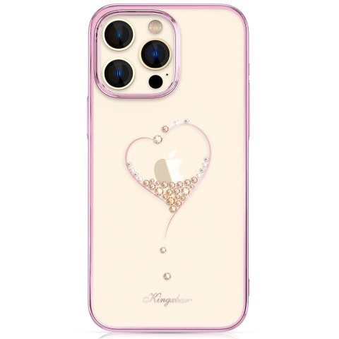 Etui do telefonu iPhone 14 Plus ozdobione kryształami Wish Series różowe Etui do telefonu iPhone 14 Plus ozdobione kryształami Wish Series różowe