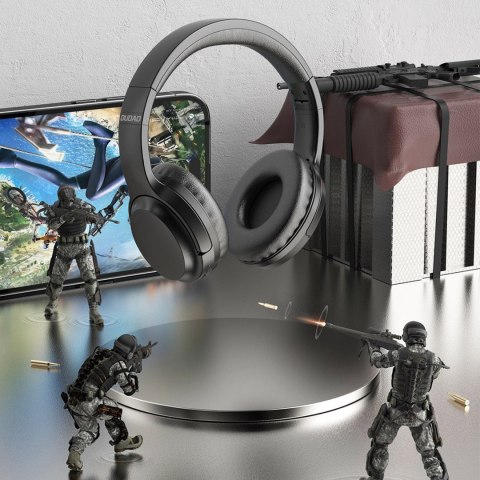 Bezprzewodowe nauszne słuchawki Bluetooth 5.3 czarny Bezprzewodowe nauszne słuchawki Bluetooth 5.3 czarny