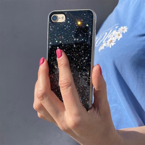 Błyszczące etui pokrowiec z brokatem Samsung Galaxy S21+ 5G Star Glitter różowy Błyszczące etui pokrowiec z brokatem Samsung Galaxy S21+ 5G Star Glitter różowy