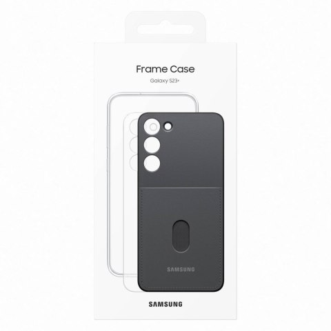 Etui pokrowiec z wymiennymi pleckami Samsung Galaxy S23+ Frame Cover czarne Etui pokrowiec z wymiennymi pleckami Samsung Galaxy S23+ Frame Cover czarne