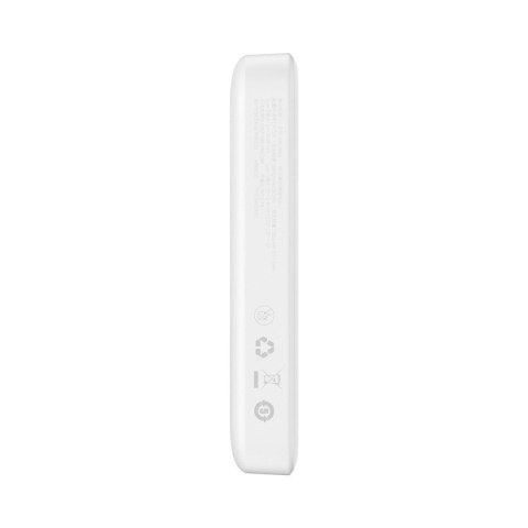 Mini powerbank 10000mAh z ładowaniem indukcyjnym MagSafe PD 20W biały Mini powerbank 10000mAh z ładowaniem indukcyjnym MagSafe PD 20W biały