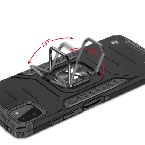Pancerne etui pokrowiec + magnetyczny uchwyt Samsung Galaxy A22 4G Ring Armor srebrny Pancerne etui pokrowiec + magnetyczny uchwyt Samsung Galaxy A22 4G Ring Armor srebrny