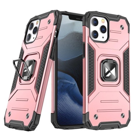 Pancerne etui pokrowiec + magnetyczny uchwyt iPhone 13 mini Ring Armor rose Pancerne etui pokrowiec + magnetyczny uchwyt iPhone 13 mini Ring Armor rose