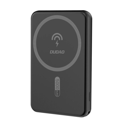 Powerbank 5000mAh magnetyczny z ładowarką indukcyjną MagSafe czarny