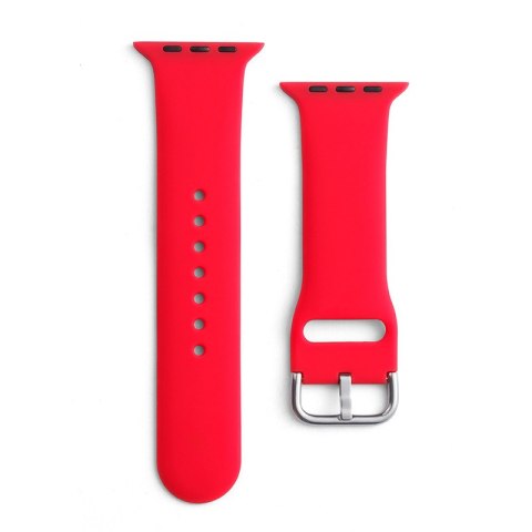 Silikonowy pasek do zegarka Apple Watch 2-9/SE 38/40/41mm Silicone Strap APS czerwony Silikonowy pasek do zegarka Apple Watch 2-9/SE 38/40/41mm Silicone Strap APS czerwony