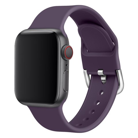 Silikonowy pasek do zegarka Apple Watch Ultra 2-9/SE 42/44/45/49mm Silicone Strap APS fioletowy Silikonowy pasek do zegarka Apple Watch Ultra 2-9/SE 42/44/45/49mm Silicone Strap APS fioletowy