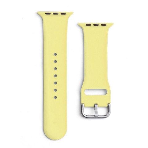 Silikonowy pasek do zegarka Apple Watch Ultra 2-9/SE 42/44/45/49mm Silicone Strap APS żółty Silikonowy pasek do zegarka Apple Watch Ultra 2-9/SE 42/44/45/49mm Silicone Strap APS żółty