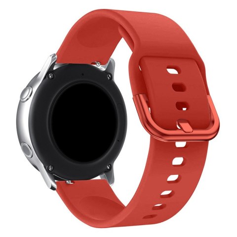 Uniwersalny silikonowy pasek do smartwatcha Silicone Strap TYS szer. 20mm czerwony Uniwersalny silikonowy pasek do smartwatcha Silicone Strap TYS szer. 20mm czerwony