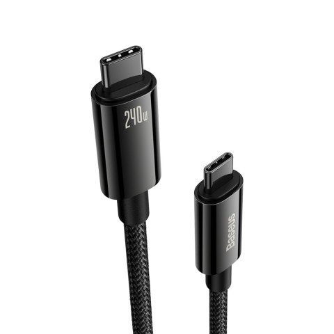 Kabel przewód USB-C 480Mb/s 240W Tungsten Gold 1m czarny Kabel przewód USB-C 480Mb/s 240W Tungsten Gold 1m czarny