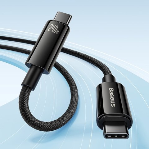 Kabel przewód USB-C 480Mb/s 240W Tungsten Gold 1m czarny Kabel przewód USB-C 480Mb/s 240W Tungsten Gold 1m czarny