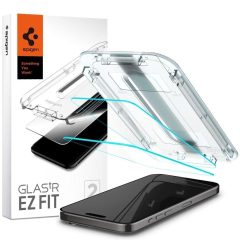 Szkło hartowane Glas.tR EZ Fit na iPhone 15 Pro - ZESTAW 2 szt. Szkło hartowane Glas.tR EZ Fit na iPhone 15 Pro - ZESTAW 2 szt.