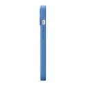Skórzane etui iPhone 14 magnetyczne z MagSafe Litchi Premium Leather Case niebieski