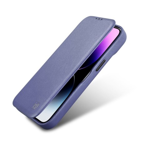 Skórzane etui iPhone 14 Plus z klapką magnetyczne MagSafe CE Premium Leather jasno fioletowy Skórzane etui iPhone 14 Plus z klapką magnetyczne MagSafe CE Premium Leather jasno fioletowy