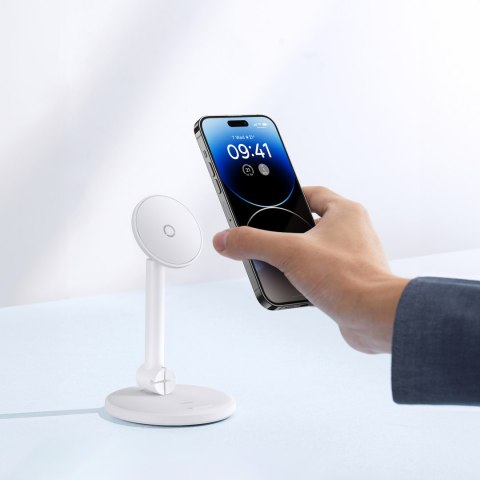 Magnetyczny uchwyt stojący MagPro do telefonu tabletu biały Magnetyczny uchwyt stojący MagPro do telefonu tabletu biały