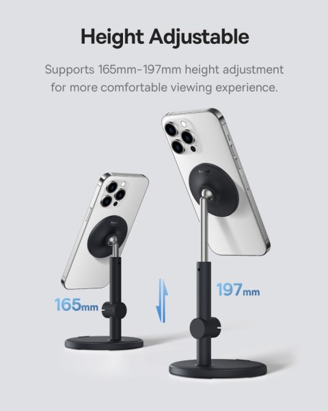 Magnetyczny uchwyt stojący MagPro do telefonu tabletu czarny Magnetyczny uchwyt stojący MagPro do telefonu tabletu czarny