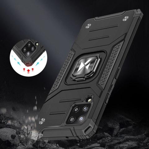 Pancerne etui pokrowiec + magnetyczny uchwyt Samsung Galaxy A42 5G Ring Armor różowy Pancerne etui pokrowiec + magnetyczny uchwyt Samsung Galaxy A42 5G Ring Armor różowy