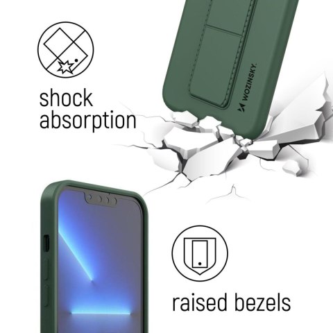 Silikonowe etui z podstawką iPhone 13 Kickstand Case miętowe Silikonowe etui z podstawką iPhone 13 Kickstand Case miętowe
