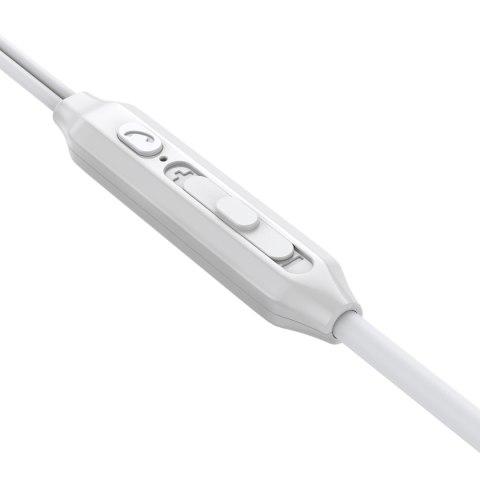 Zestaw słuchawkowy słuchawki douszne USB-C JR-EC06 srebrne Zestaw słuchawkowy słuchawki douszne USB-C JR-EC06 srebrne