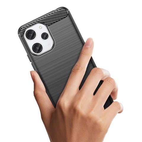 Elastyczne etui pokrowiec wzór karbon do Xiaomi Redmi 12 Carbon Case czarne Elastyczne etui pokrowiec wzór karbon do Xiaomi Redmi 12 Carbon Case czarne