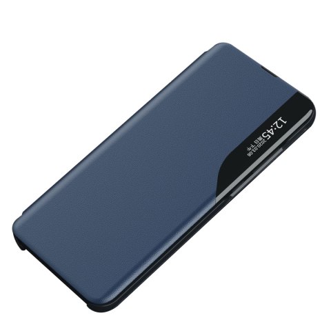 Etui pokrowiec do Samsung S24 Ultra z klapką i podstawką Eco Leather View Case niebieskie Etui pokrowiec do Samsung S24 Ultra z klapką i podstawką Eco Leather View Case niebieskie