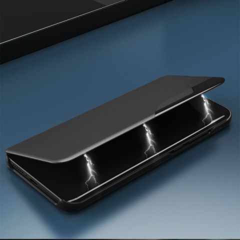 Etui pokrowiec do Samsung S24+ z klapką i podstawką Eco Leather View Case czarne Etui pokrowiec do Samsung S24+ z klapką i podstawką Eco Leather View Case czarne