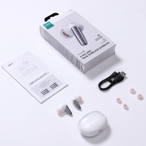 Douszne słuchawki bezprzewodowe ENC Jbuds Series USB-C białe Douszne słuchawki bezprzewodowe ENC Jbuds Series USB-C białe