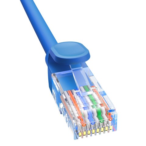 Kabel przewód sieciowy Ethernet Cat 6 RJ-45 1000Mb/s skrętka 0.5m niebieski Kabel przewód sieciowy Ethernet Cat 6 RJ-45 1000Mb/s skrętka 0.5m niebieski