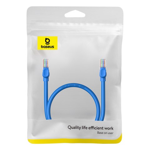 Kabel przewód sieciowy Ethernet Cat 6 RJ-45 1000Mb/s skrętka 0.5m niebieski Kabel przewód sieciowy Ethernet Cat 6 RJ-45 1000Mb/s skrętka 0.5m niebieski