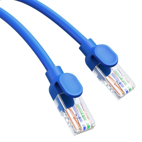 Kabel przewód sieciowy Ethernet Cat 6 RJ-45 1000Mb/s skrętka 0.5m niebieski Kabel przewód sieciowy Ethernet Cat 6 RJ-45 1000Mb/s skrętka 0.5m niebieski