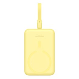 Mini Powerbank MagSafe 10000mAh 20W z kablem Lightning do iPhone 0.3m żółty