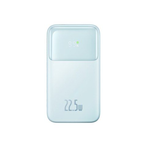 Powerbank z wyświetlaczem 10000mAh 22.5W Comet Series + kabel USB-A - USB-C 0.3m niebieski Powerbank z wyświetlaczem 10000mAh 22.5W Comet Series + kabel USB-A - USB-C 0.3m niebieski