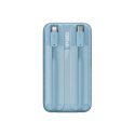 Powerbank z wyświetlaczem 10000mAh 22.5W Comet Series + kabel USB-A - USB-C 0.3m niebieski