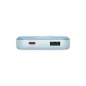 Powerbank z wyświetlaczem 10000mAh 22.5W Comet Series + kabel USB-A - USB-C 0.3m niebieski