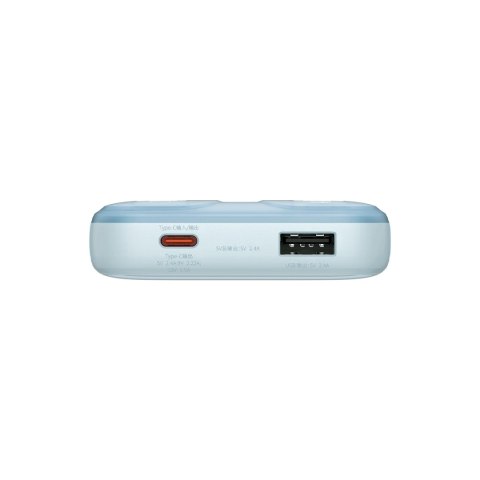 Powerbank z wyświetlaczem 10000mAh 22.5W Comet Series + kabel USB-A - USB-C 0.3m niebieski Powerbank z wyświetlaczem 10000mAh 22.5W Comet Series + kabel USB-A - USB-C 0.3m niebieski