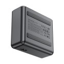 Stacja zasilania ładowarka PD 218W GaN z 4 portami 3x USB-C + USB-A szary